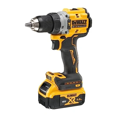 Imagen de DEWALT DCD805P2T QW Taladro Percutor a batería 18V, Motor sin escobillas, caja de engranajes metálica 2 velocidades, Luz LED, Incl. baterías XR 5.0Ah, cargador y TSTAK
