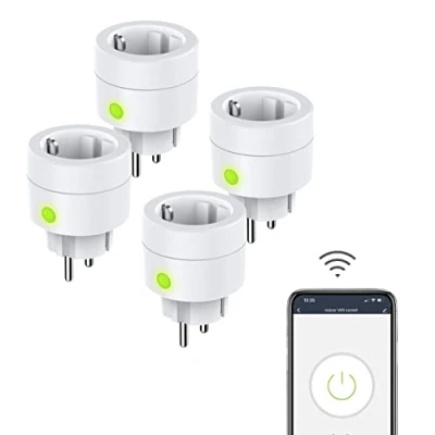 Imagen de UCOMEN Enchufe Inteligente, WiFi Compatible con Alexa y Google Home, APP Control Remoto, Función de Temporizador, (4 pack)