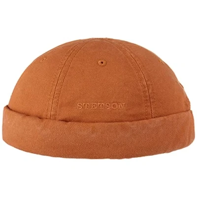 Imagen de Stetson Gorro Docker de Algodón Ocala Hombre Verano Gorra Docker, Cierre autoadherente Primavera/Verano M (56 57 cm) óxido