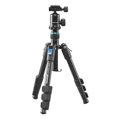 Imagen de Cullmann Trípode de viaje Rondo 400T RB6.5 con cabeza esférica, capacidad carga 3 kg, tamaño del paquete 28 cm, altura extensión 89 cm