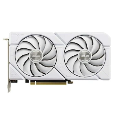 Imagen de ASUS Dual GeForce RTX 4060 EVO White OC Edition 8GB GDDR6 (listo para SFF, PCIe 4.0, GDDR6, DLSS 3, HDMI 2.1a, DisplayPort 1.4a, diseño de ventilador Axial Tech, tecnología 0dB, BIOS dual, soporta