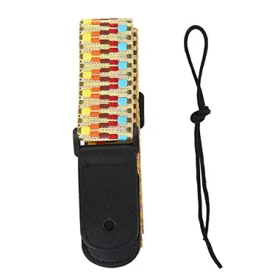 Imagen de RiToEasysports Correa De Ukelele, Ukelele Arcoíris étnico, Ajustable 4 Cuerdas, Accesorios Guitarra Para