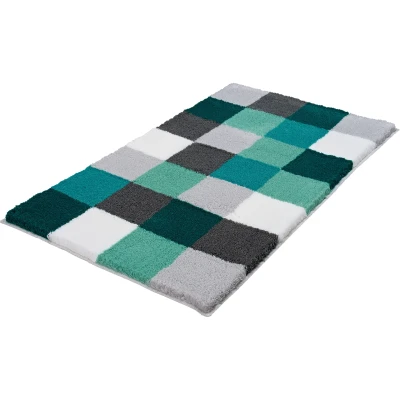 Imagen de Kleine Wolke 5426675453 Alfombra de baño, 85 x 150 cm, Color Verde y Turquesa