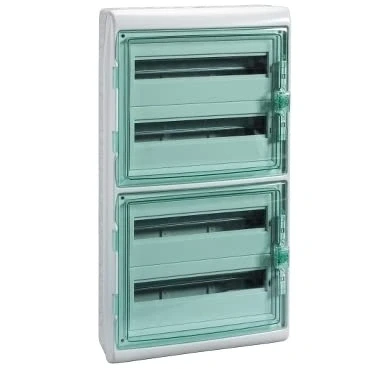 Imagen de Schneider Electric 13986 Cofret Kaedra para equipos modulares, 3 x 18 módulos, 2 bloques terminales