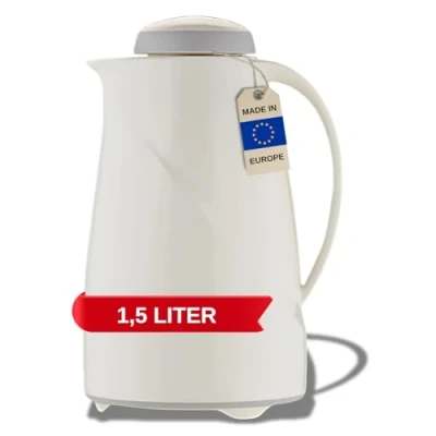 Imagen de Helios Wave plástico vacío Jarra, plástico, Blanco, 1,5 L