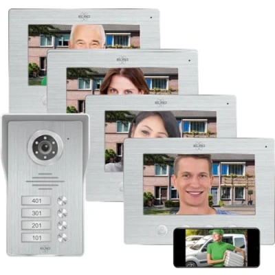 Imagen de ELRO DV4000IP 4 Videoportero DV4000IP, Gris, Apartamento con aplicación