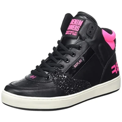 Imagen de Replay Cobra, Zapatillas Niñas, 1676black Fluo Fuxia, 31 EU