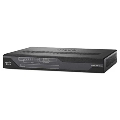 Imagen de Cisco Router de servicios integrados Ethernet C891F K9 V.92 y copia seguridad ISDN, 8 puertos GbE, punto acceso 802.11n, SFP, garantía hardware limitada 1 año (C891F K9)