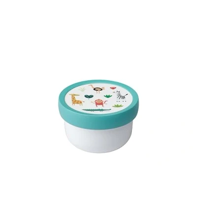 Imagen de Mepal Cajita para fruta Campus Snack box niños Apto lavavajillas y microondas Sin BPA 300 ml Animal Friends