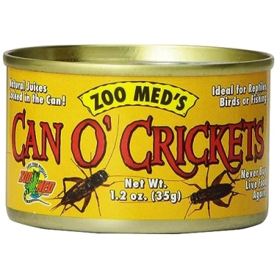 Imagen de Zoo Med Food Can O&#039;Crickets Grillos para Camaleones y Reptiles Que Comen Insectos, 35 g