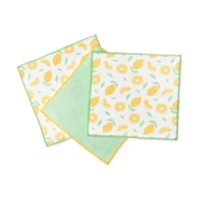 Imagen de Full Circle Renew Collection Paños de Microfibra reciclada Multiusos, Juego 3, Estampado cítrico
