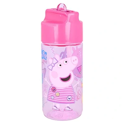Imagen de Botella de agua infantil hidro reutilizable tritan 430 ml Peppa Pig