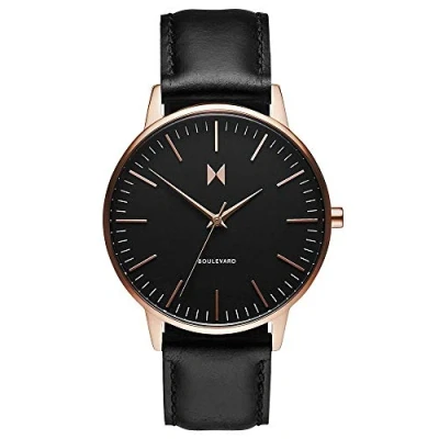 Imagen de MVMT Reloj Analógico de Cuarzo para mujer Colleción Boulevard con Correa en piel o acero inoxidable, Black
