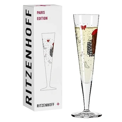 Imagen de Ritzenhoff 1072005 Copa de champán 200 ml Edición París diseño, colorida Made in Germany