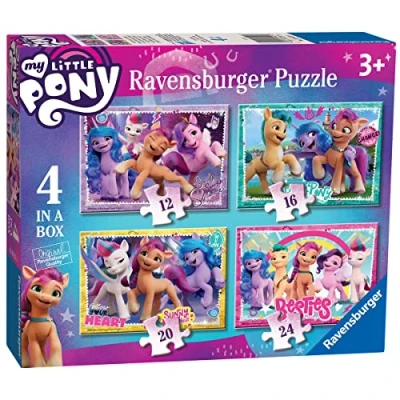 Imagen de Ravensburger Puzzle: My Little Pony, Puzzle 3 años o Más, Puzles Niños Años, Rompecabezas Niños, Regalo Niño Puzzle, 4 puzzles infantiles