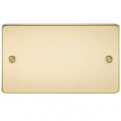 Imagen de 2 Placas de obturación Plana, latón Pulido Knightsbridge FPAV8360PB