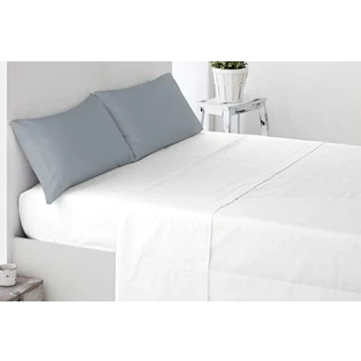 Imagen de Miracle Home. Fundas de almohada, 2 unidades, 70 x 50. Cama 135, Gris
