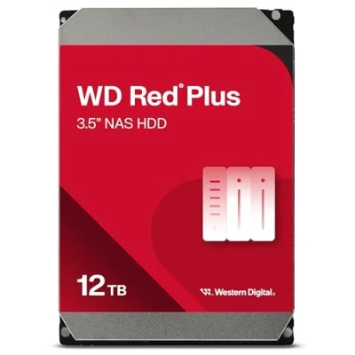 Imagen de Disco Duro Interno Wd Red Plus 3.5&#039;&#039; 12tb Sata/600 7200rpm 256mb Cache Nas Rojo