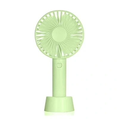 Imagen de Mini Ventilador Portátil Con Batería Y Soporte De Sobremesa. Dam Verde