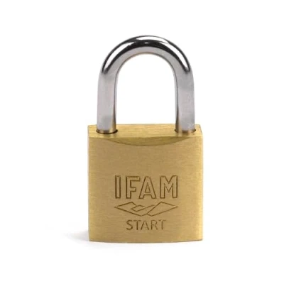 Imagen de IFAM Candado Antirrobo SR30 Gama Start, 30 mm, Arco Normal, Sistema Doble Enganche, Incluye 2 Llaves de Serreta, Resistencia y Fiabilidad, Ideal para Maletas, Taquillas, Cajones Cajoneras, Talleres