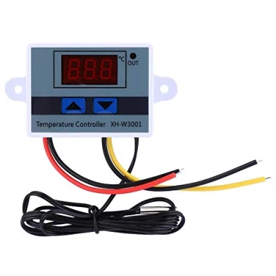 Imagen de termostato controlador de temperatura, DC 12V 120W Interruptor del temperatura digital con sonda sensor a prueba agua