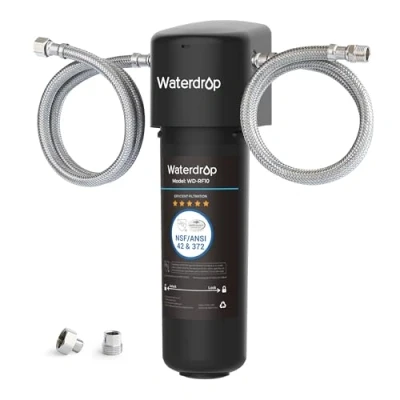 Imagen de Waterdrop 10UA Sistema de Filtro Agua para Debajo del Fregadero, 30.000 Litros Filtrado Alta Capacidad, Certificado NSF/ANSI 42, Reduce el 99,99% Plomo, Cloro, Mal Sabor