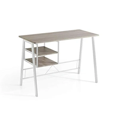 Imagen de Momma Home Mesa Escritorio 2 Cajoneras Escritorio, Ordenador, Oficina, Vintage, Juvenil, Estudio, Habitacion Modelo Laure, 120x52x76,5 cm