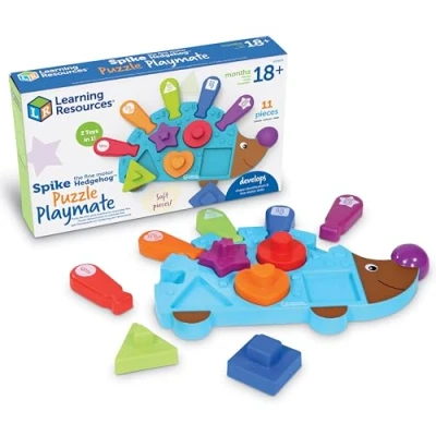Imagen de Learning Resources el puzle de Spike, erizo para practicar la motricidad fina , juguete, niños pequeños y preescolar, 18 + meses
