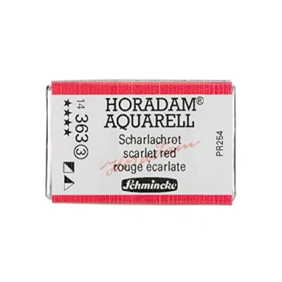 Imagen de Schmincke HORADAM® AQUARELL acuarelas para artistas, 363 Rojo escarlata, 14 043, 1/1 godet