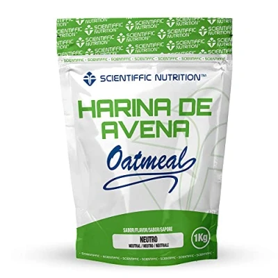 Imagen de Scientiffic Nutrition Harina de avena, Fuente Proteínas, Baja en Azúcares, 100% Natural, Contribuye al Desarrollo la Masa Muscular, Sabor Nuetro, Sin 1 Kg