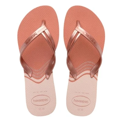 Imagen de Havaianas Sandalias Elegance Print para mujer, Arcilla rosa, talla 4.5/5, 4.5/5 UK
