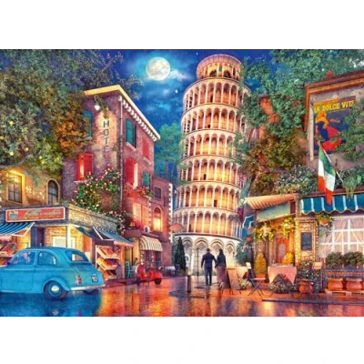 Imagen de Ravensburger 12000709 Una noche en Pisa puzzle 500 piezas adultos y niños a patir de 12 años, puzzles ciudades