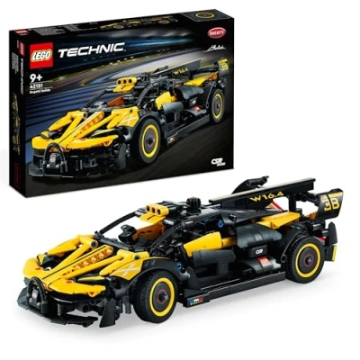 Imagen de LEGO Technic Bugatti Bolide Maqueta de Coche Deportivo Negro y Amarillo para Construir, Vehículo Carreras Juguete Coleccionable, Regalo Reyes Magos Niños Niñas 9 Años o Más 42151