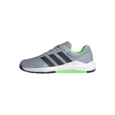Imagen de adidas Dropset Base Training Shoes, Zapatos de Gimnasio y Entrenamiento Hombre, Halo Silver/Lime Burst/Core Black, 50 2/3 EU