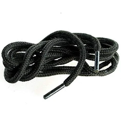 Imagen de The Home Fusion Company 2 Pares de Redondo Negro 75cm Botas y Zapato Cordones 4mm Grosor