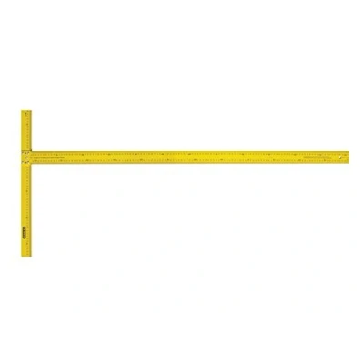 Imagen de STANLEY Escuadra de Corte en T, longitud 71cm, Marcas Fáciles Leer, Hoja Ancha 5cm, hasta 1,21m, Mantiene Posición Original Incluso Doblada, STHT1 05894