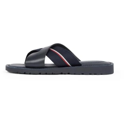 Imagen de Tommy Hilfiger Sandalias Hombre Core Criss de piel, Azul (Desert Sky), 45