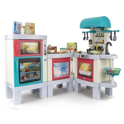 Imagen de Chicos Cocina de Juguete 3en1 Kitchen XL Cocina. Sistema fotocromático Efecto Real cocción, Luces y Sonido. Módulo transformable en Barbacoa fácil Montaje. Ideal niños 3 4 5 años (85124)