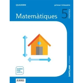 Imagen de QUADERN MATEMATIQUES 5 PRIMARIA 1 TRIM SABER FER AMB TU 9788491315858 (SABER HACER CONTIGO)