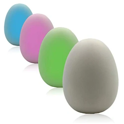 Imagen de Playlearn Pequeños huevos de luz nocturna que cambian color, flujo luminoso, iluminación LED estado ánimo para sala estar, dormitorio niños, mesita noche, cuarto bebé, baño, luces