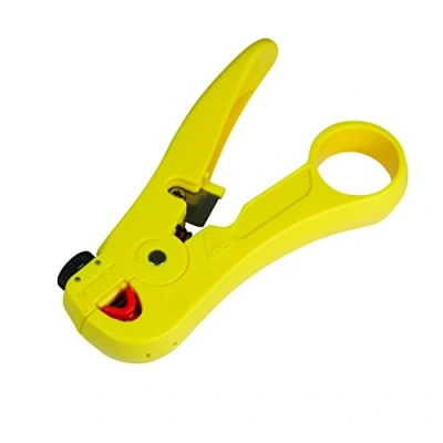 Imagen de LogiLink Professional WZ0032 Pelacables profesional para cables de red con cortador y datos, color amarillo