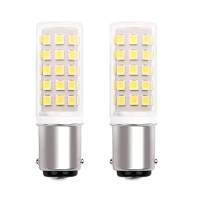 Imagen de PYRJIN Bombilla Ba15d 220V 5W Led MáQuina De Coser Alfa, Singer, Sigma, Luz FríA 6000K, Reemplazo 40W HalóGena, Doble Bayoneta Conecto, Para Coser/Refrigerador. no Regulable. 2 Packs