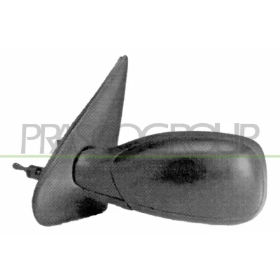 Imagen de Espejo retrovisor Prasco PG0397114 izquierda negro imprimado manual ajustable desde interior, Ajuste por cable, convexo PEUGEOT: 306 Hatchback