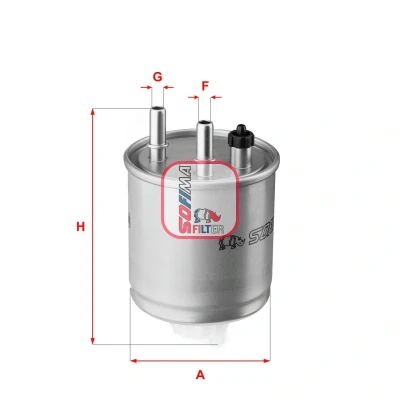 Imagen de Filtro de combustible SOFIMA S4117NR