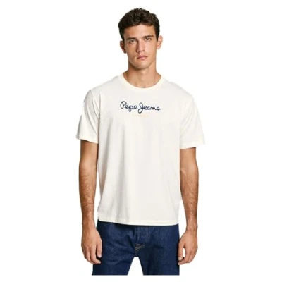 Imagen de Pepe Jeans EGGO Camiseta estampada, Hombre, Talla: Large, Antique white