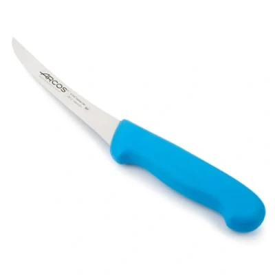 Imagen de Arcos Serie 2900 Cuchillo Deshuesador Curvo Semiflexible Hoja de Acero Inoxidable Nitrum 140 mm Mango inyectado en Polipropileno Color Azul
