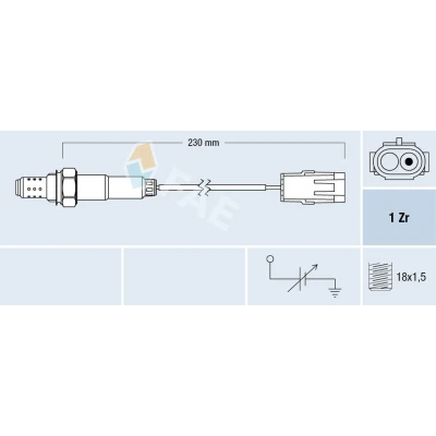 Imagen de FAE 77103 Sonda lambda sin calentamiento RENAULT: CLIO 1, 19 II Hatchback