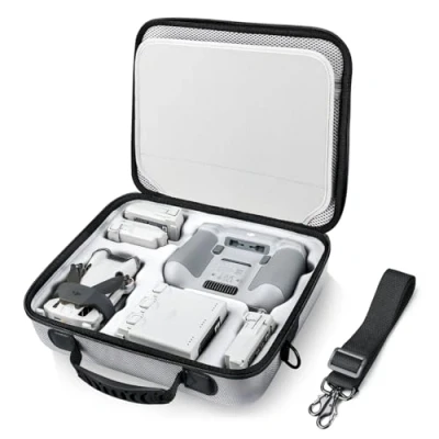 Imagen de Lykus Spartan MM400 Funda/Bolso/Case para dji Mini 4 Pro/Mini 3/Pro, Compatible con hasta 7 baterías y Correa RC [Solo Funda]