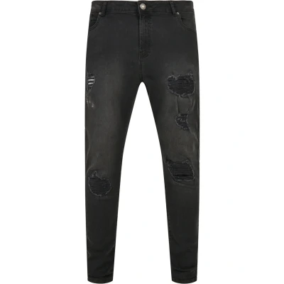 Imagen de Urban Classics heavy destroyed slim FIT Jeans Vaqueros fit, Hombre, Talla: 29x32, Realblk washed