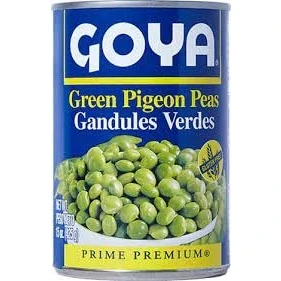 Imagen de Gandules verdes Green pigeon peas caja 12 x 822g